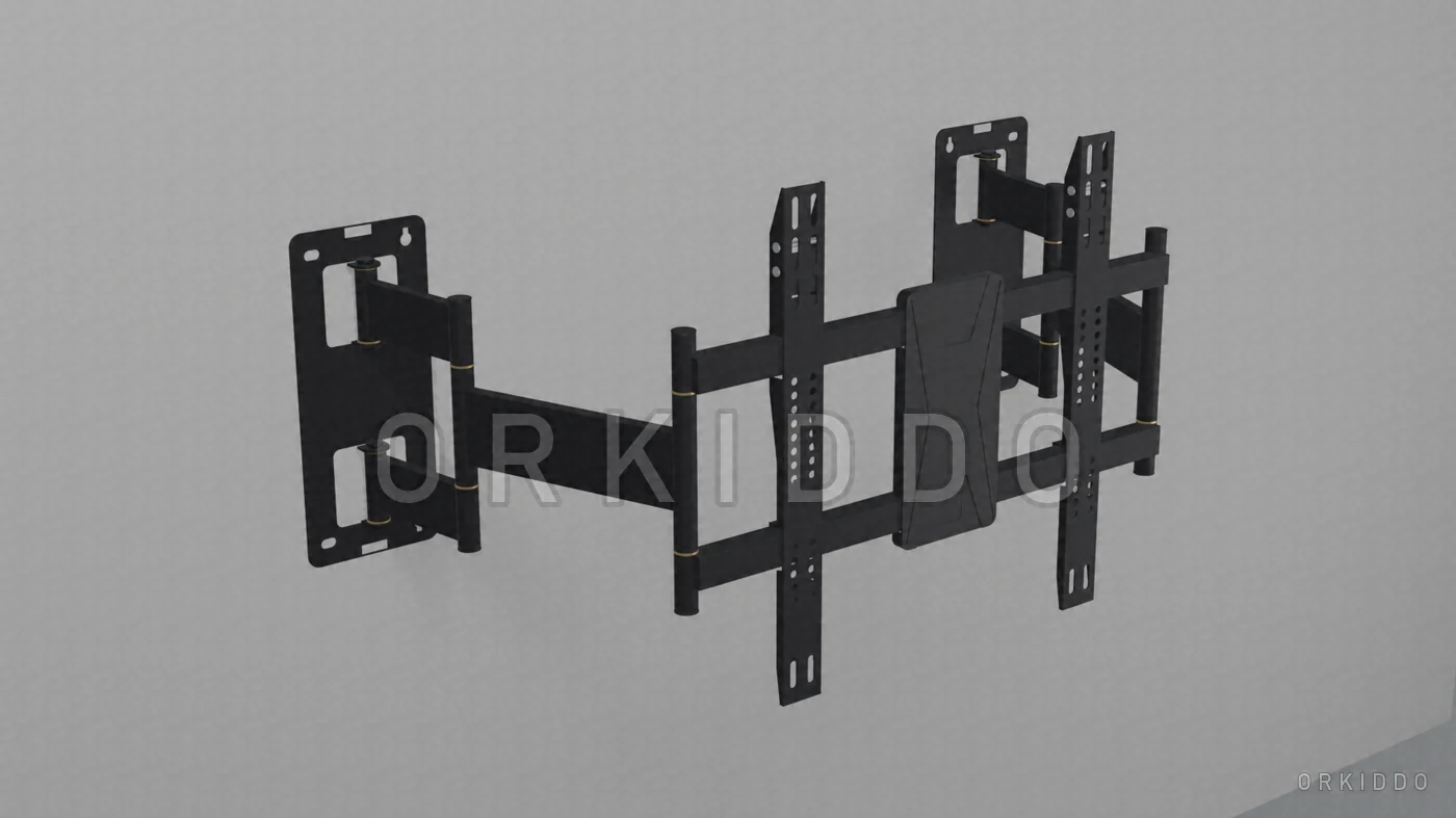Bracket teleskopik ORKIDDO OKD-BV09 dengan lengan ditarik keluar dari dinding