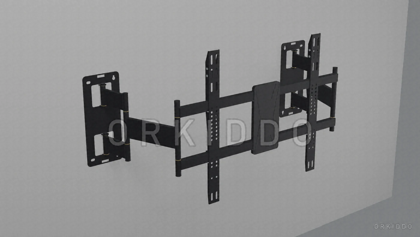 Bracket teleskopik ORKIDDO OKD-BV10 dengan lengan ditarik keluar dari dinding