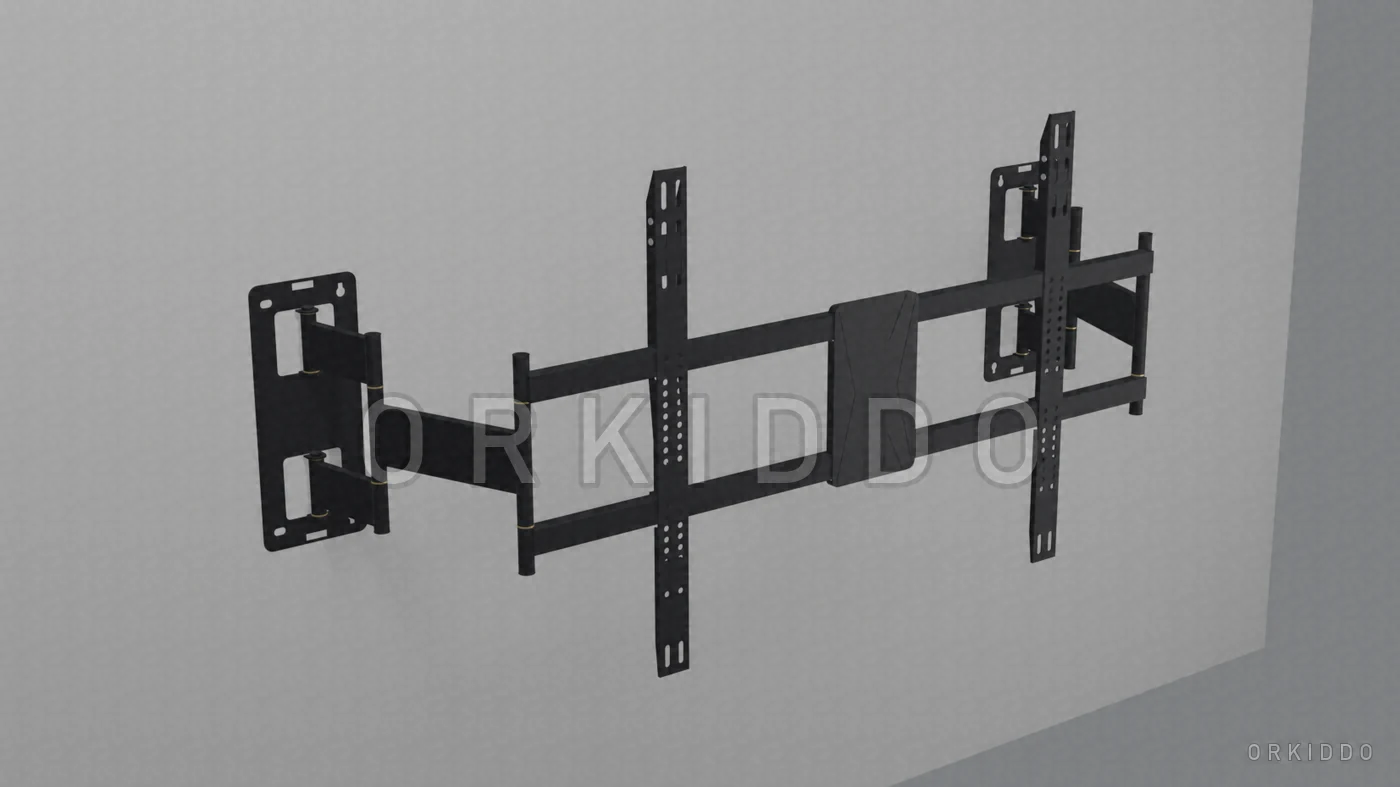 Bracket teleskopik ORKIDDO OKD-BV12 dengan lengan ditarik keluar dari dinding