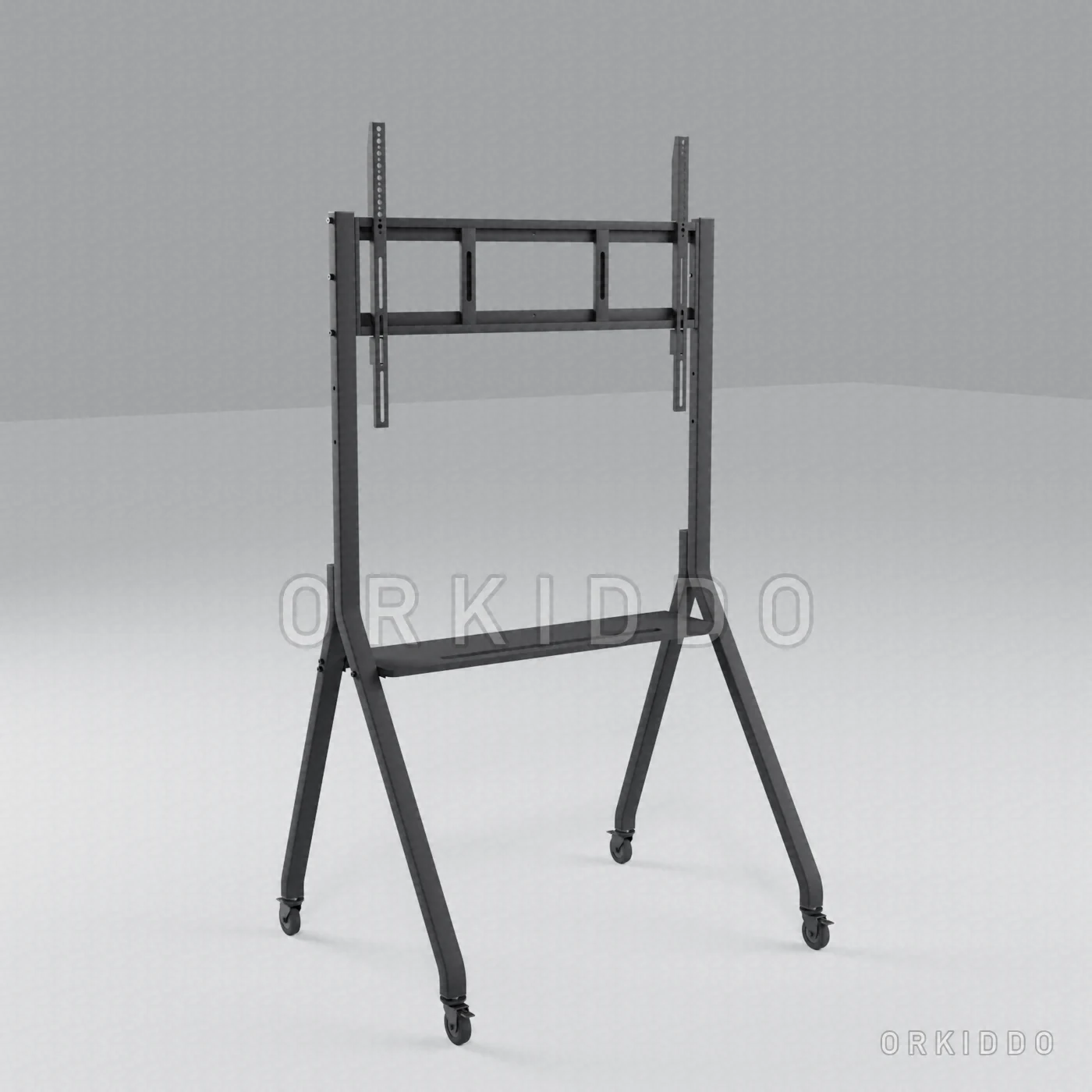 Stand troli ORKIDDO OKD-BY22 untuk IFP 65–86 inci, tampak depan